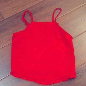 Art Class kids Red Sleeveless Smocked Top size 8